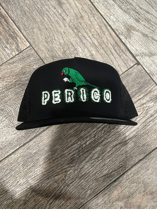Perico Puff Embroidery Trucker hat.