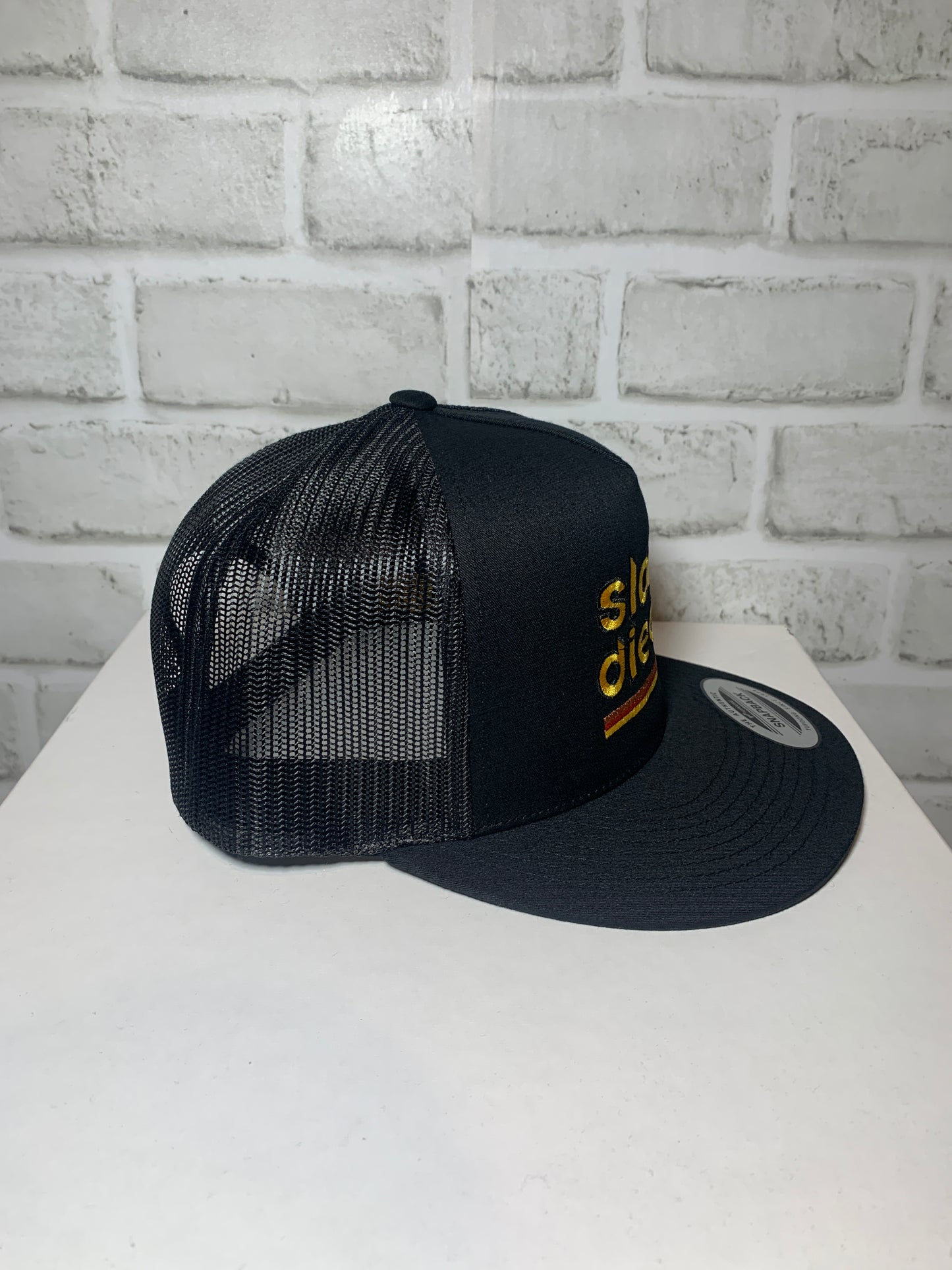 Slam Diego Embroider Trucker Hat.