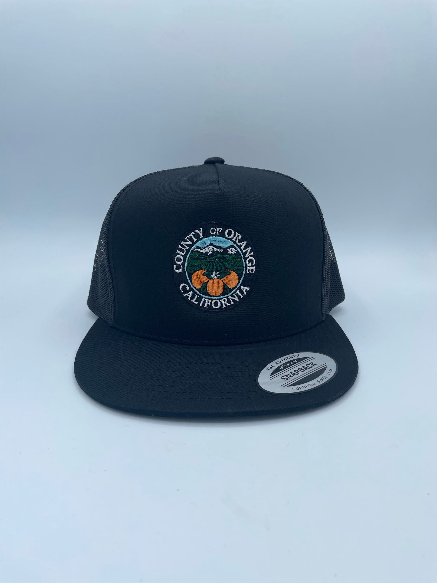 Orange County California Embroider Trucker Hat.