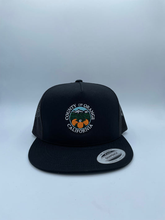 Orange County California Embroider Trucker Hat.