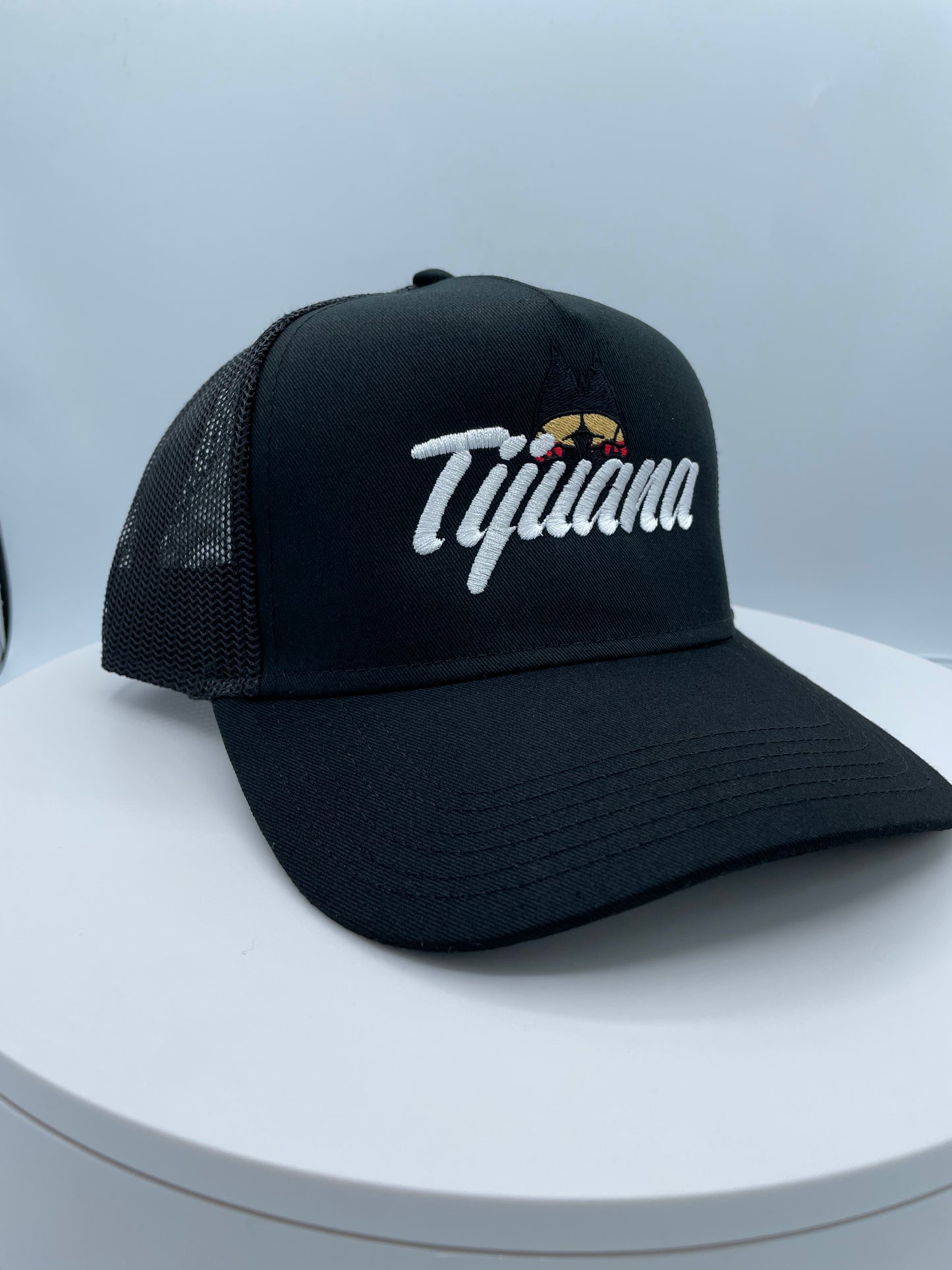 Tijuana Embroidered Trucker Hat.