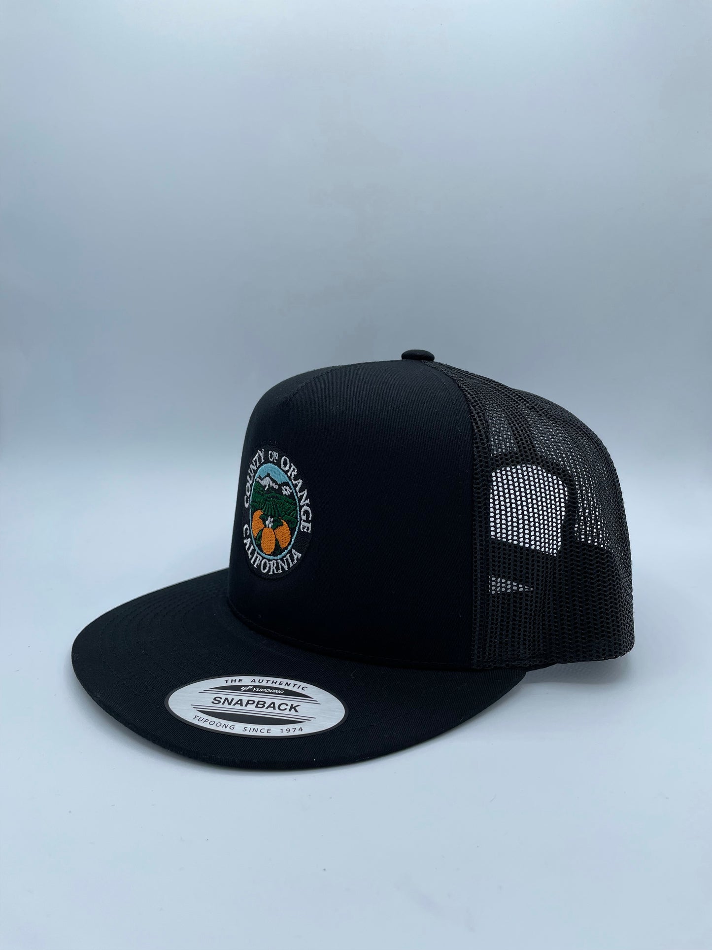 Orange County California Embroider Trucker Hat.